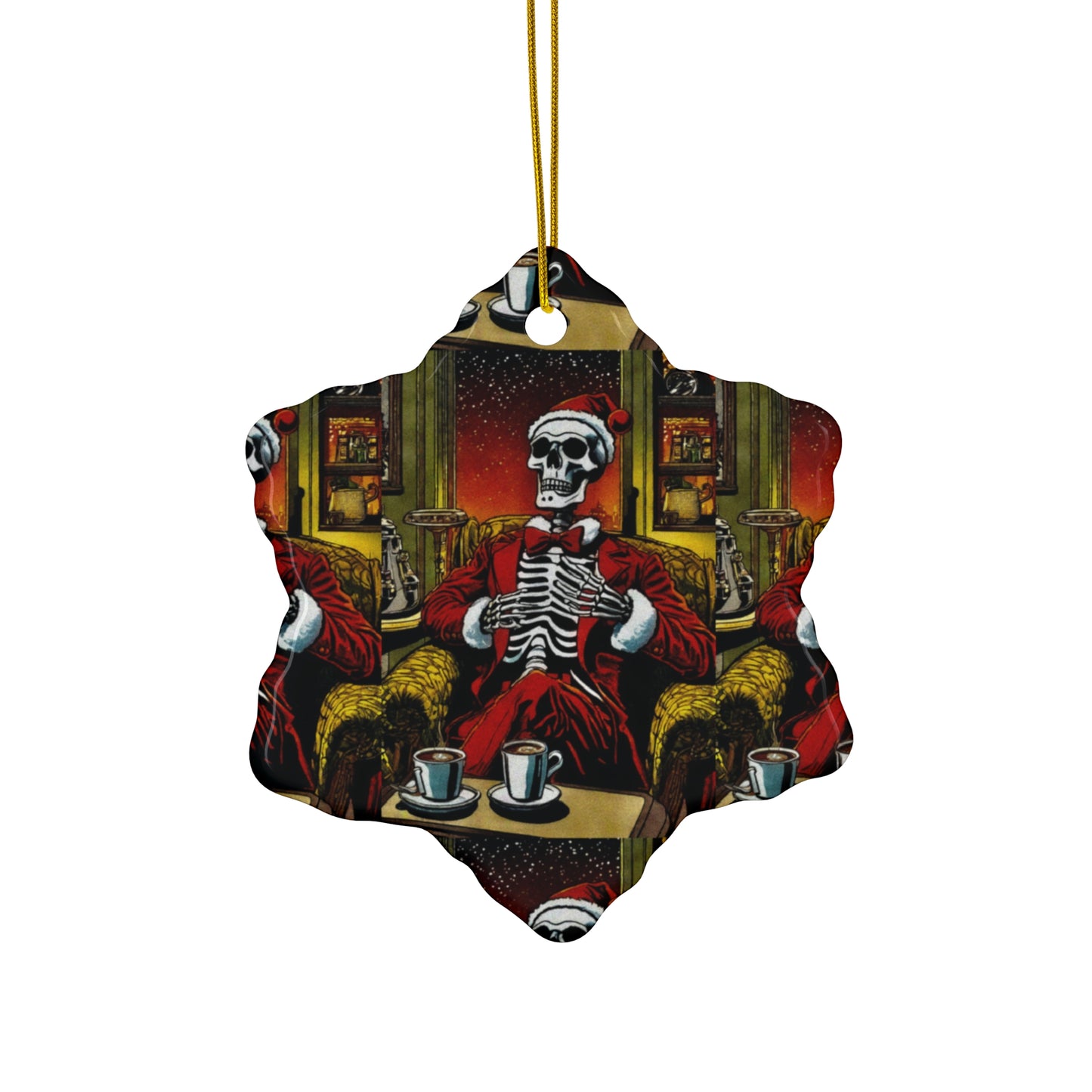 "Santee Bonez" Ceramic Ornament