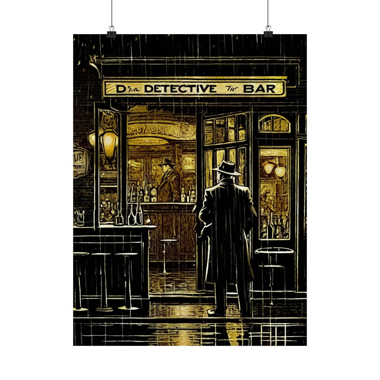 "Rainy Night" Matte Vertical Posters