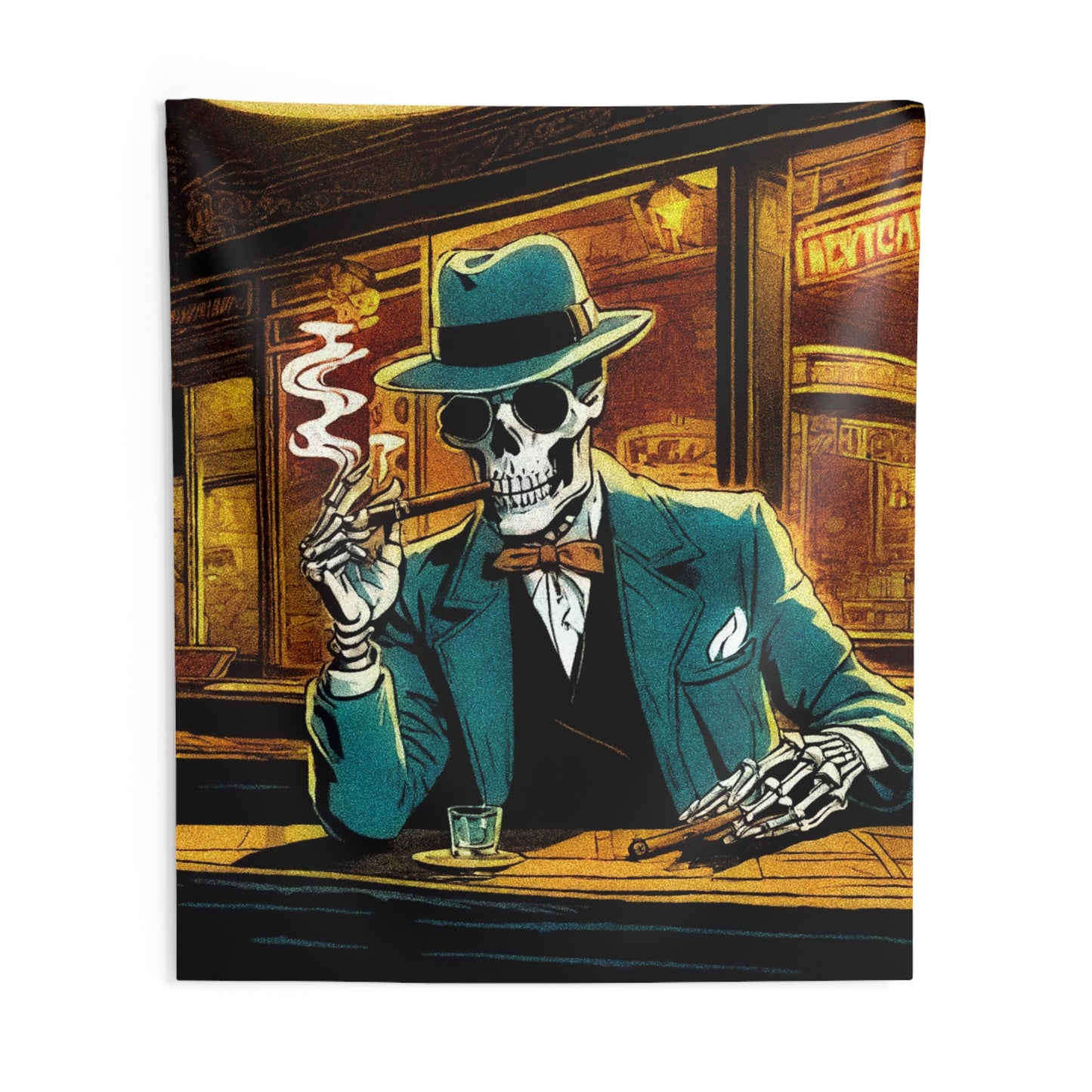 "A Final Smoke" Indoor Wall Tapestries
