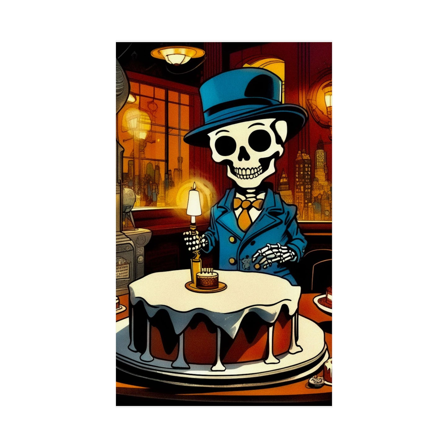 "Bonez's Birthday Bash" Matte Vertical Poster