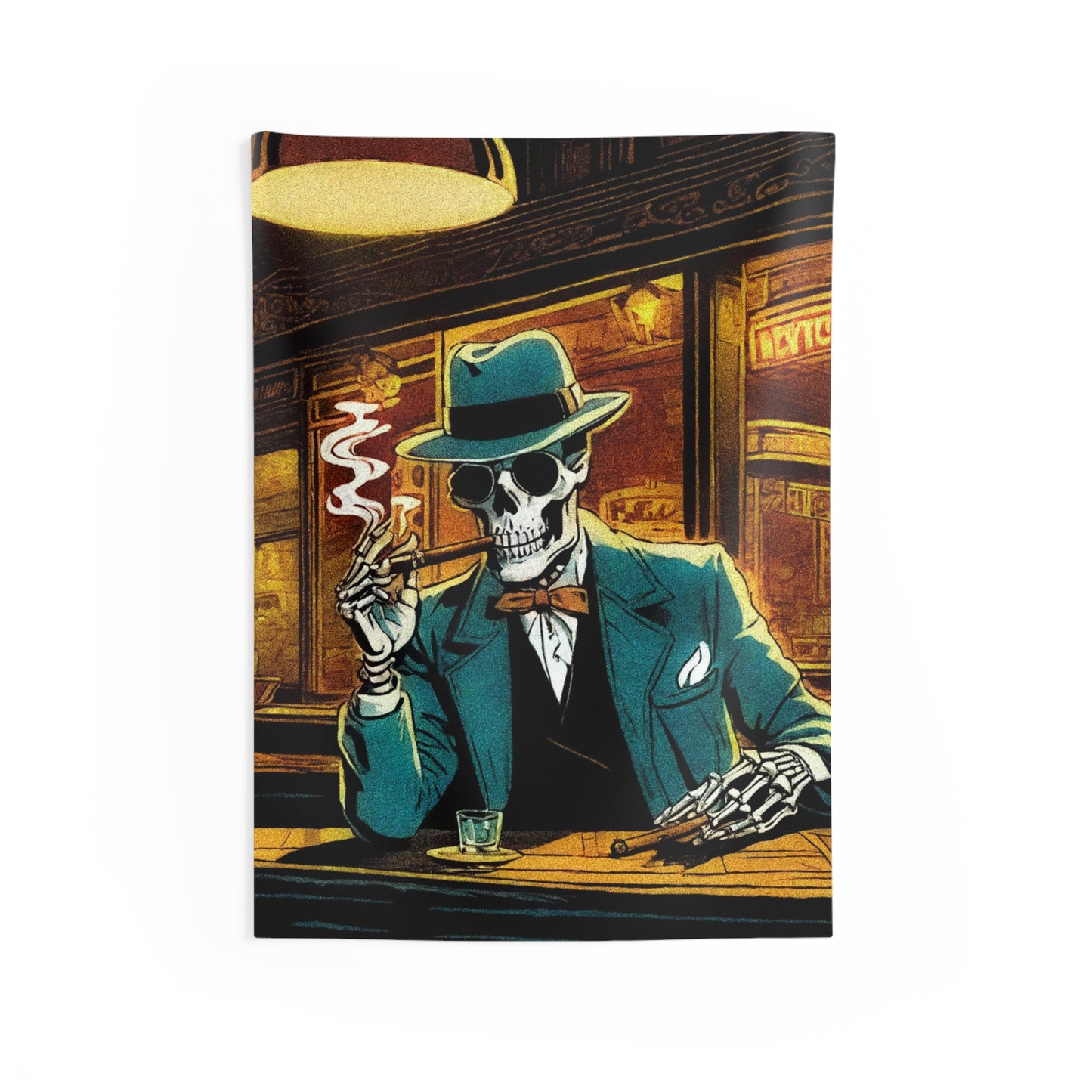 "A Final Smoke" Indoor Wall Tapestries