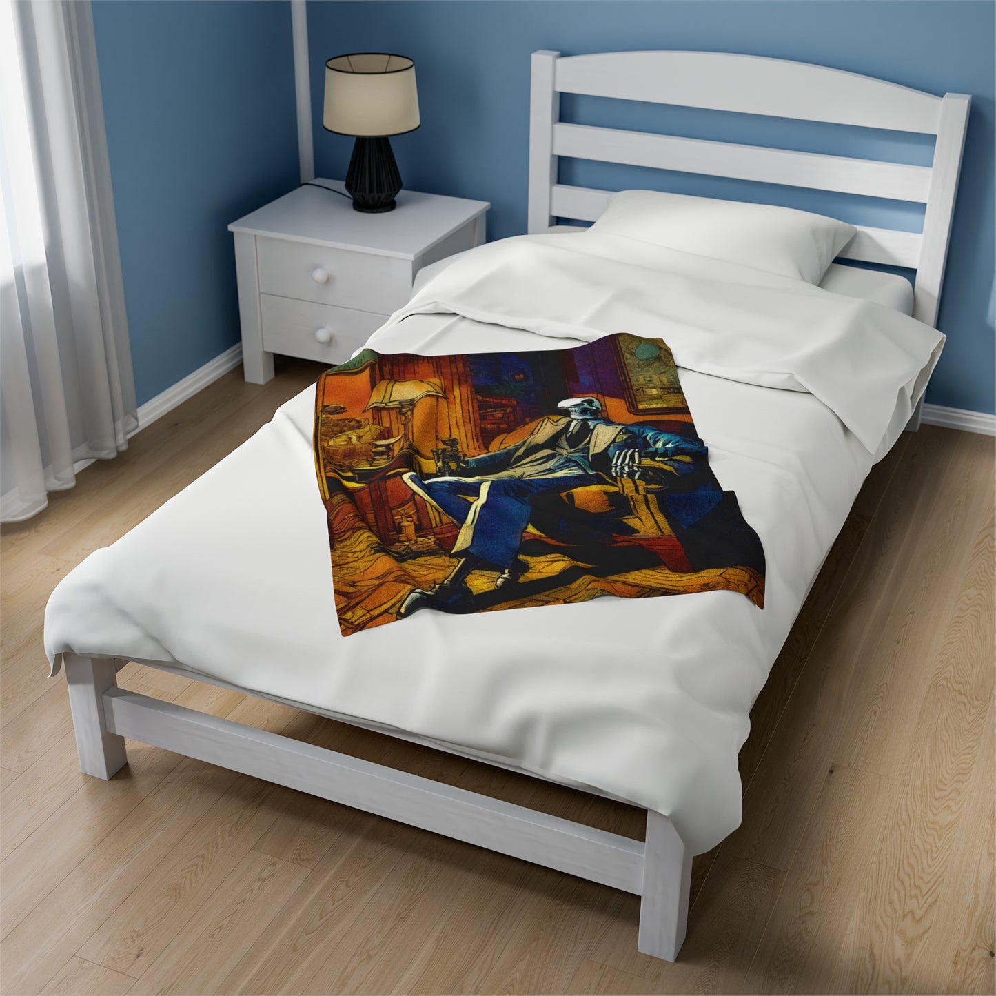 "Bonez At Home" Velveteen Plush Blanket