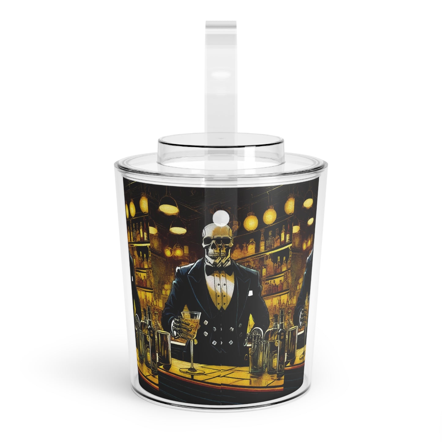 "Bonez The Bartender" Ice Bucket with Tongs