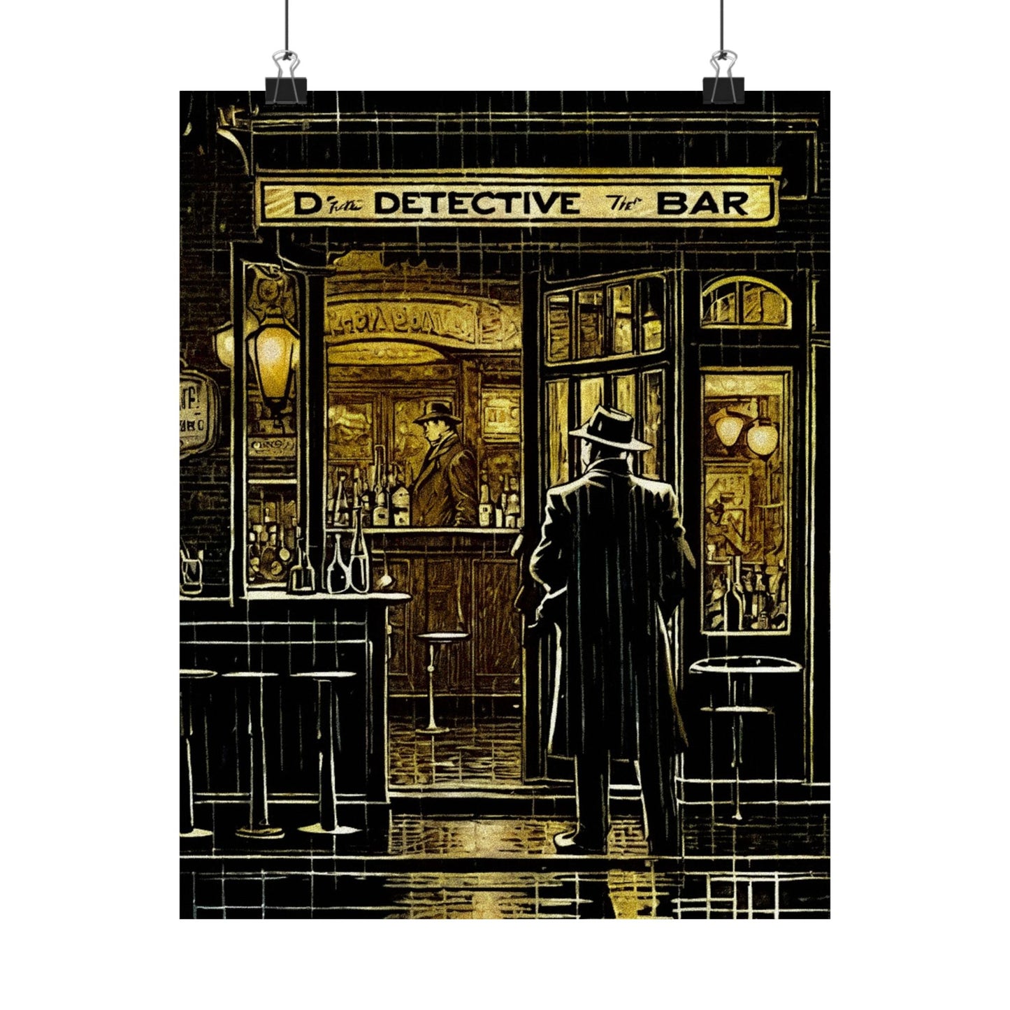 "Rainy Night" Matte Vertical Posters