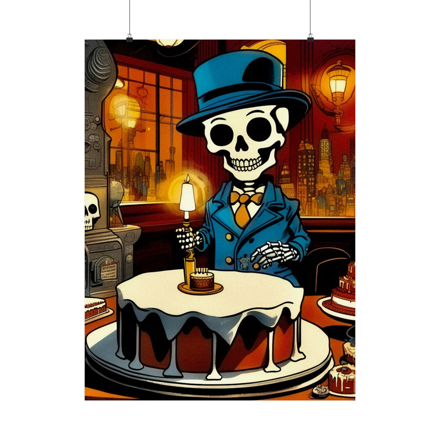 "Bonez's Birthday Bash" Matte Vertical Poster