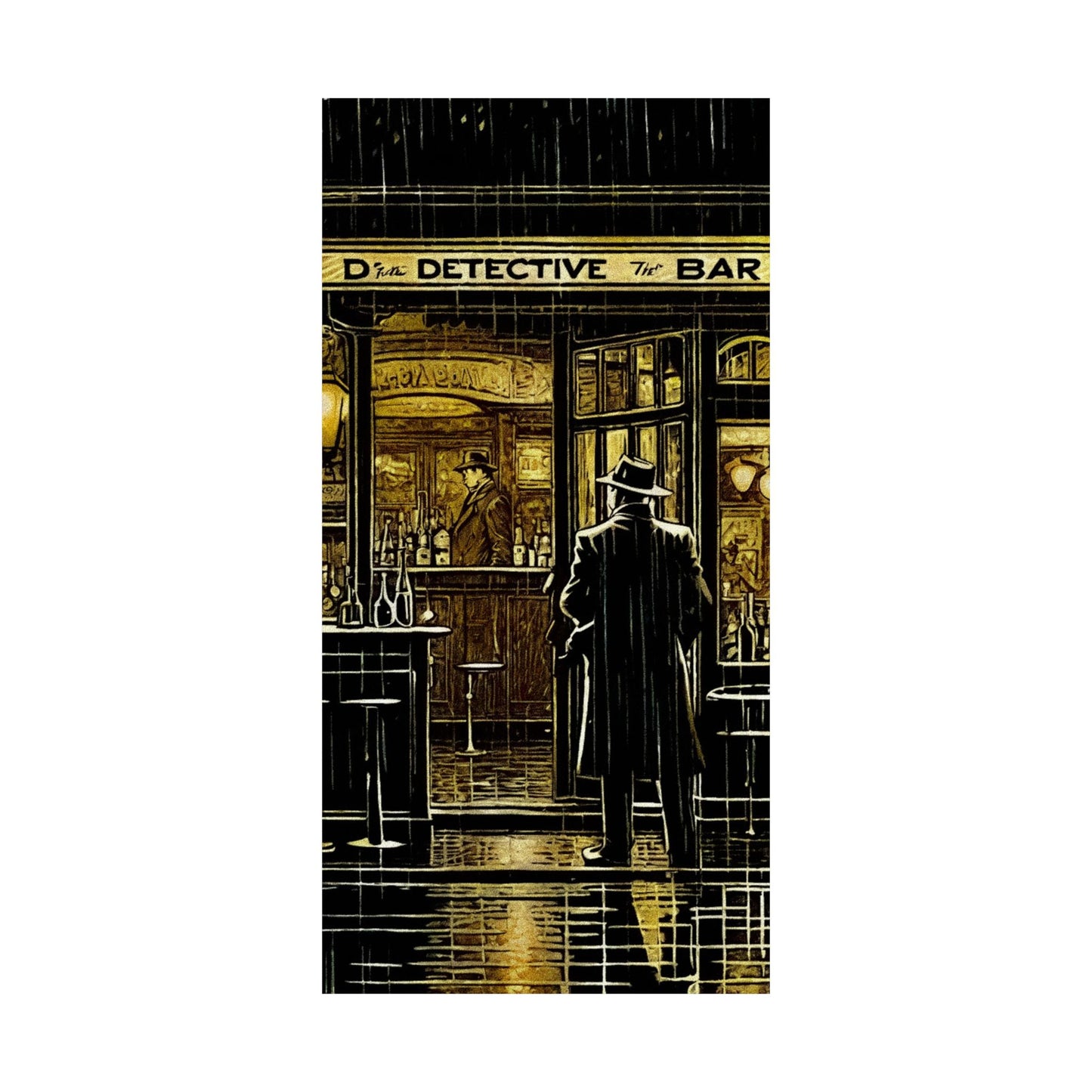 "Rainy Night" Matte Vertical Posters