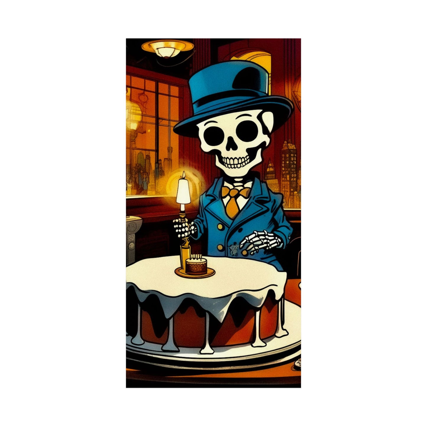 "Bonez's Birthday Bash" Matte Vertical Poster