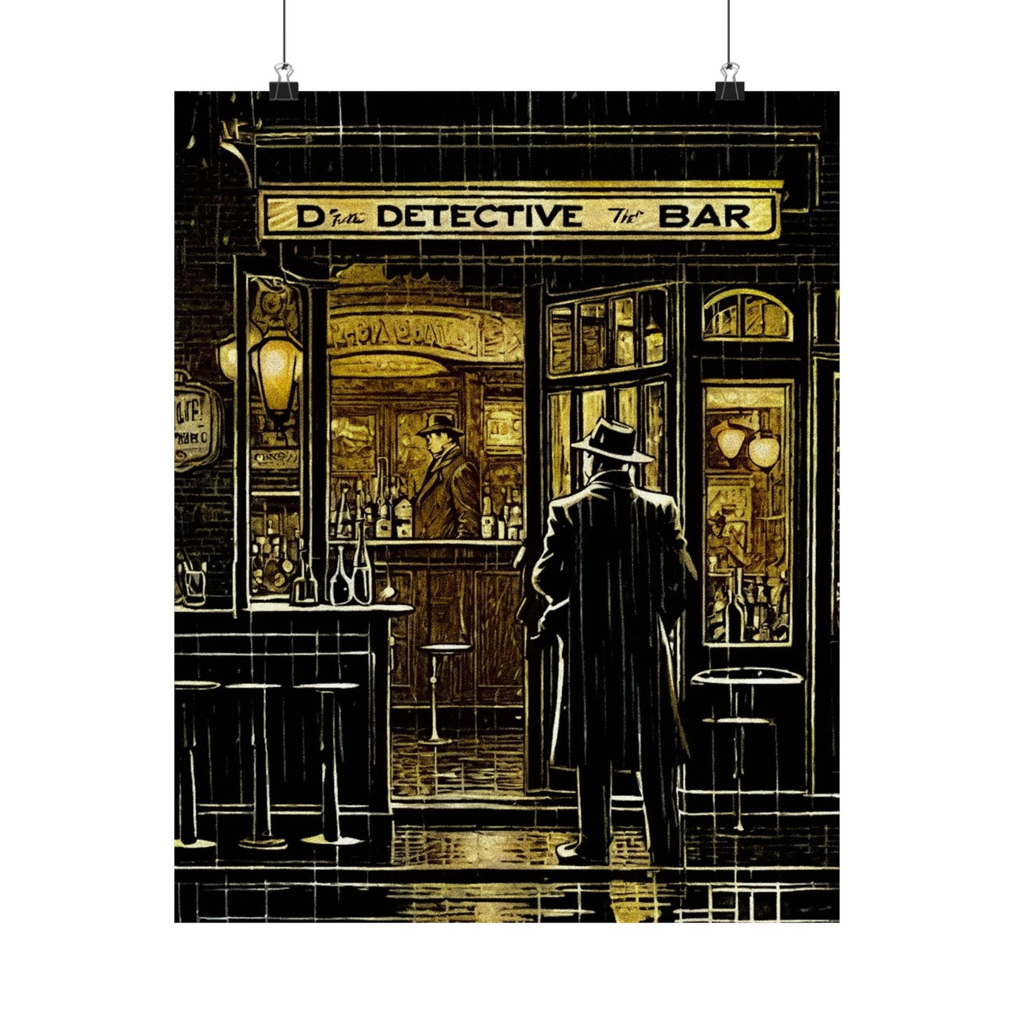 "Rainy Night" Matte Vertical Posters