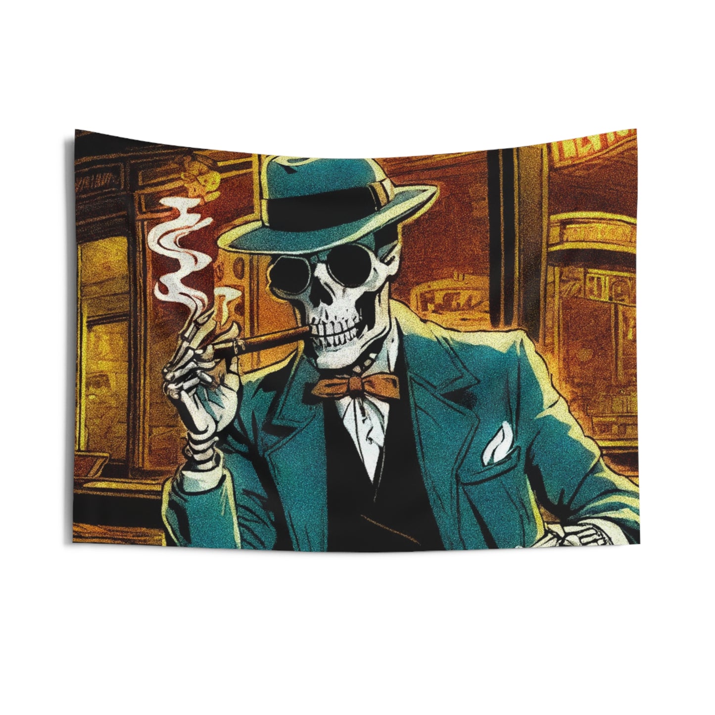 "A Final Smoke" Indoor Wall Tapestries
