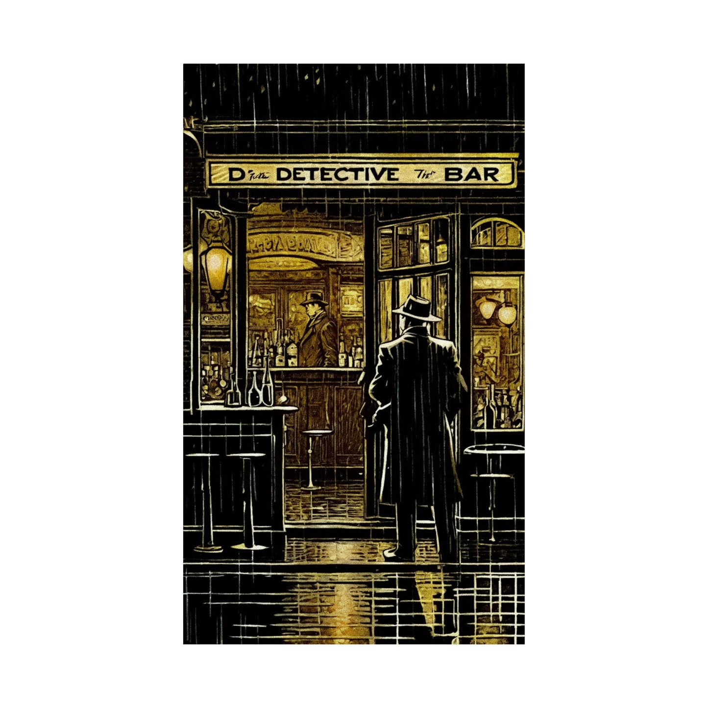 "Rainy Night" Matte Vertical Posters
