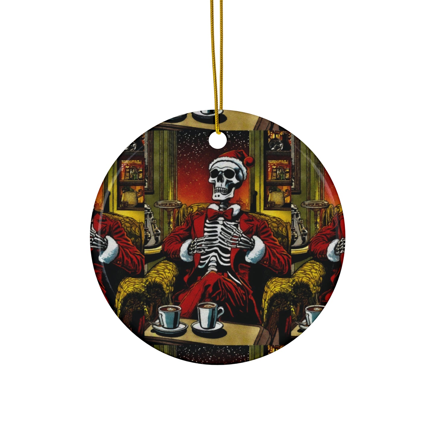 "Santee Bonez" Ceramic Ornament