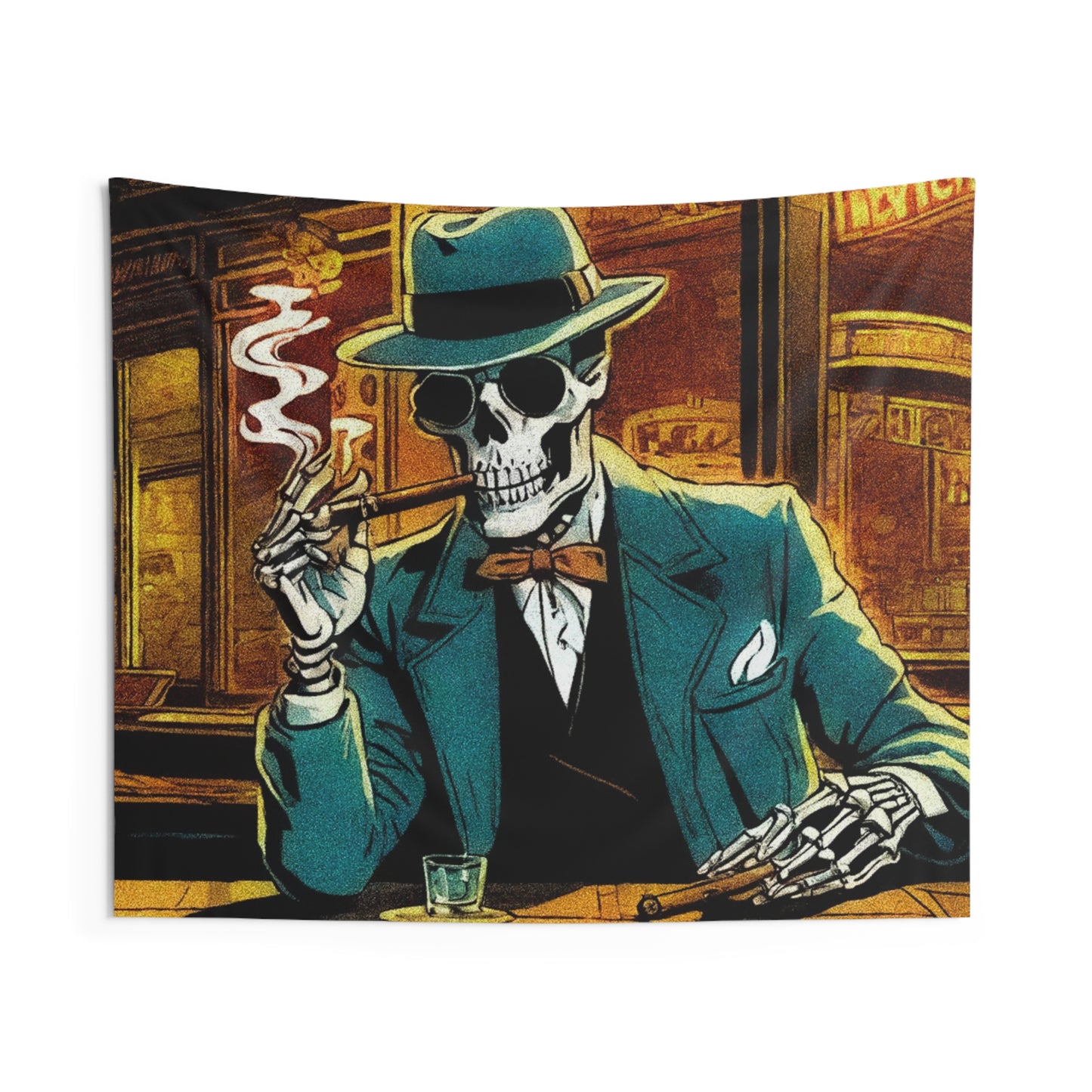 "A Final Smoke" Indoor Wall Tapestries