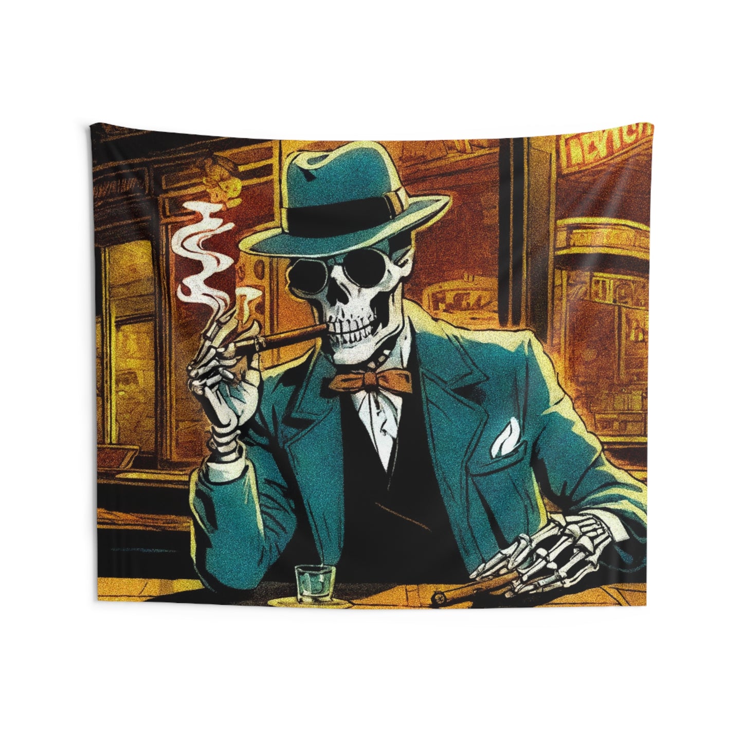 "A Final Smoke" Indoor Wall Tapestries