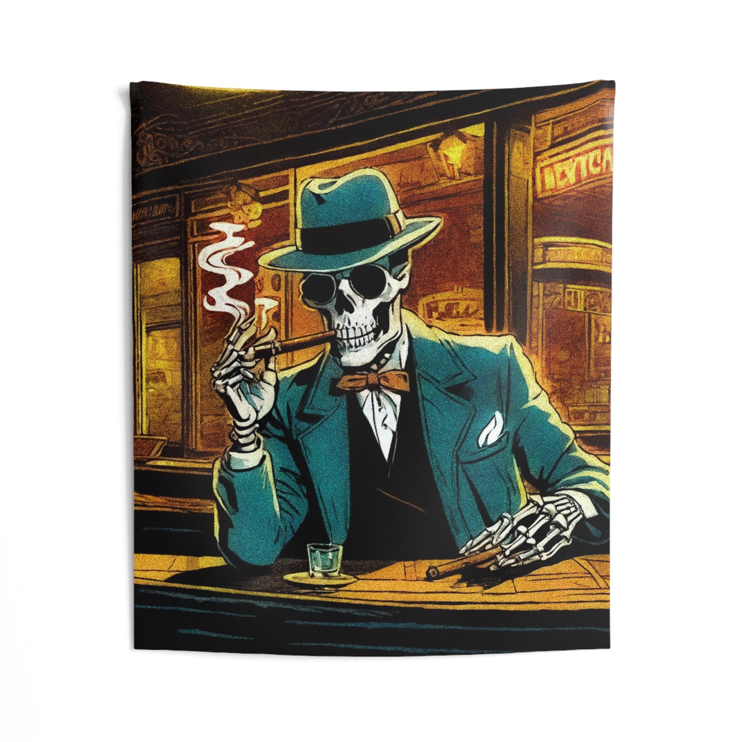 "A Final Smoke" Indoor Wall Tapestries