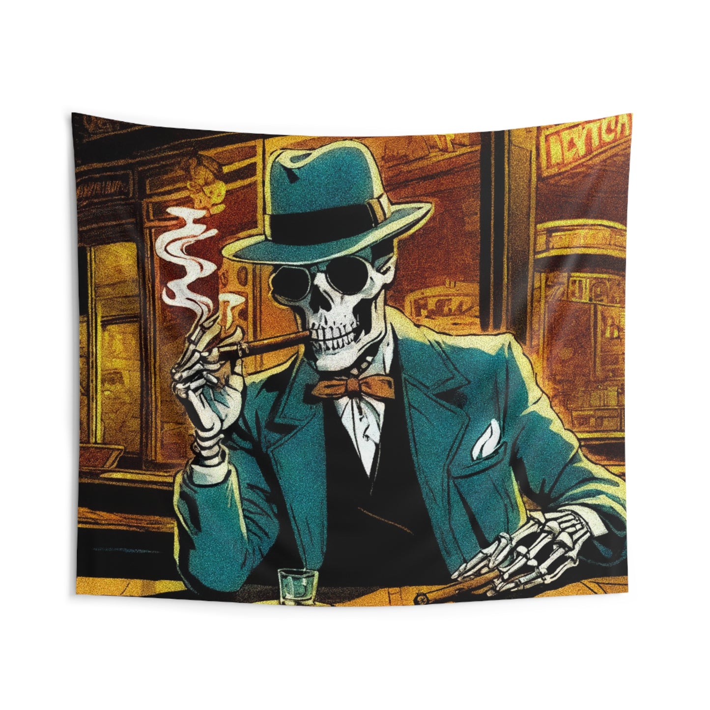 "A Final Smoke" Indoor Wall Tapestries