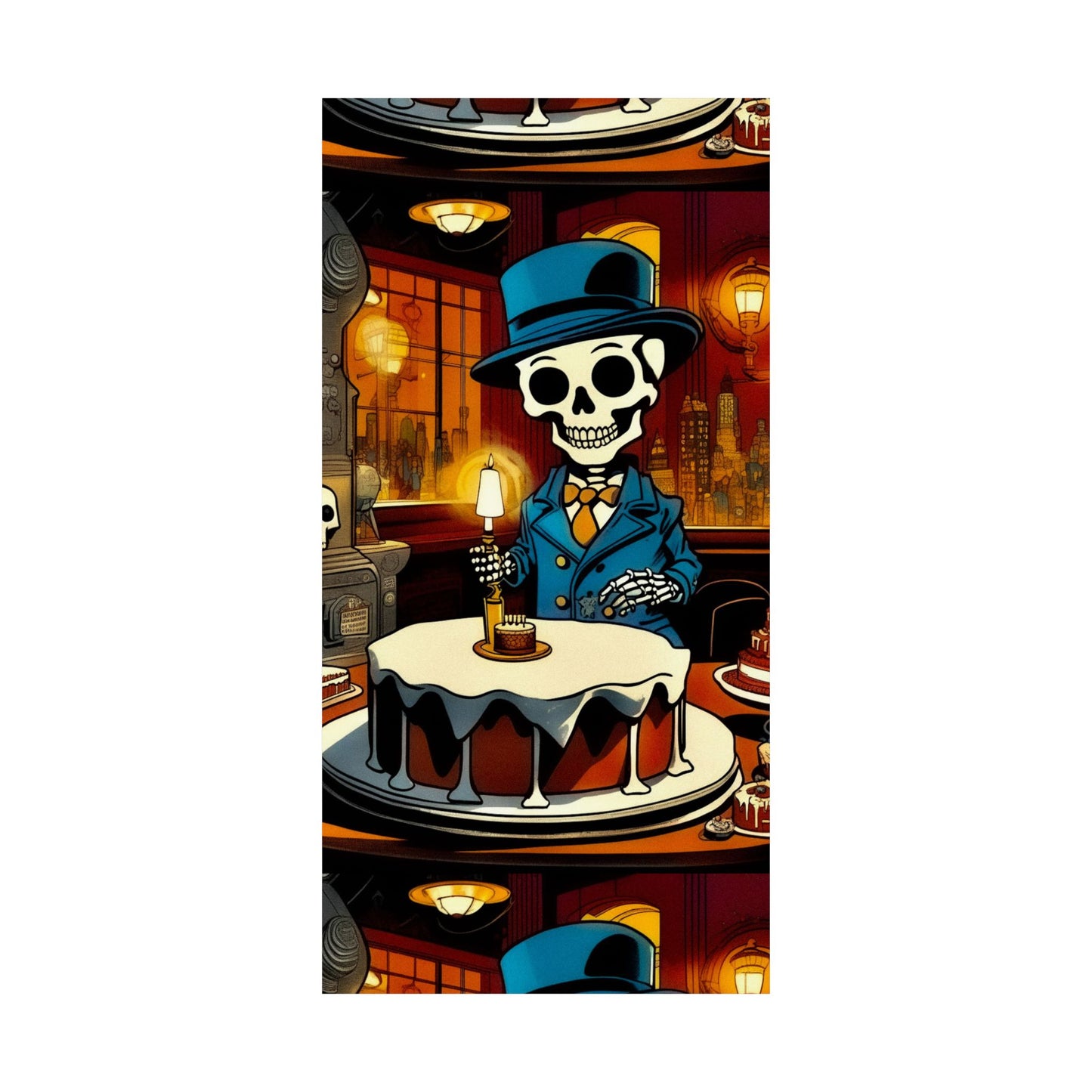 "Bonez's Birthday Bash" Matte Vertical Poster