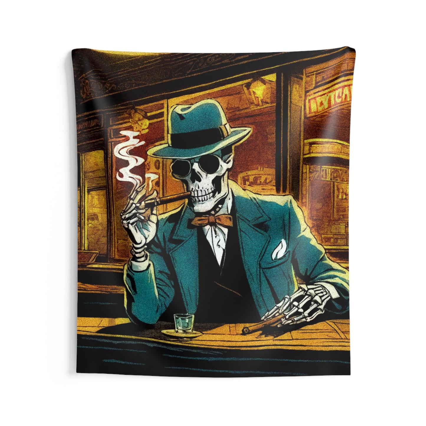 "A Final Smoke" Indoor Wall Tapestries