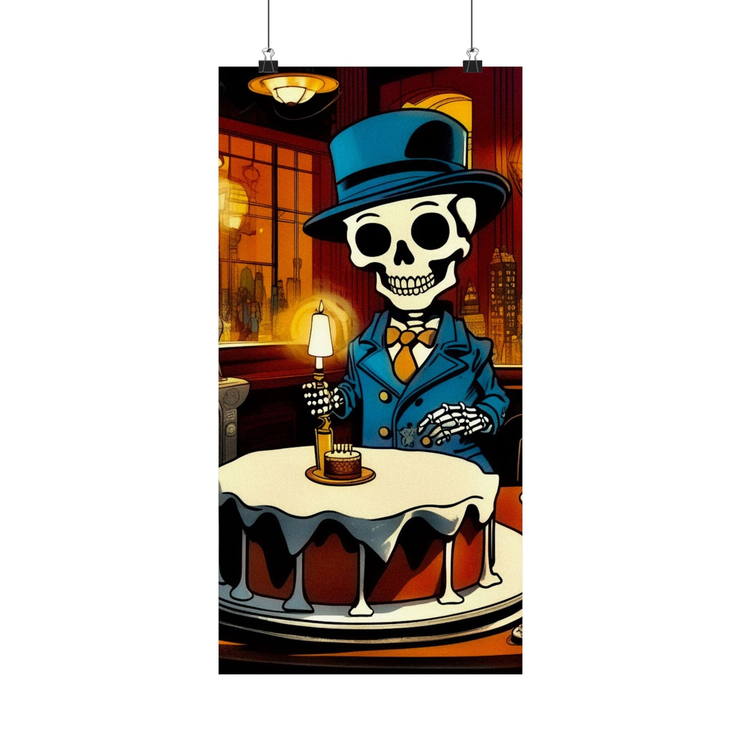 "Bonez's Birthday Bash" Matte Vertical Poster