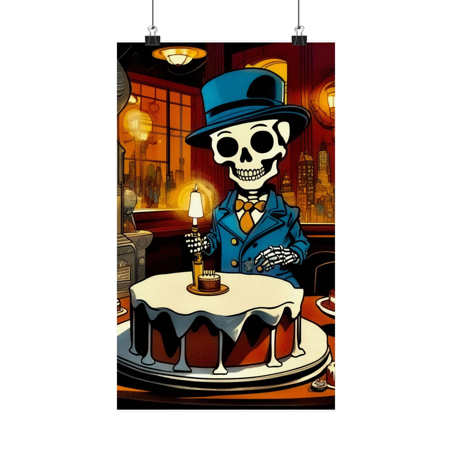 "Bonez's Birthday Bash" Matte Vertical Poster