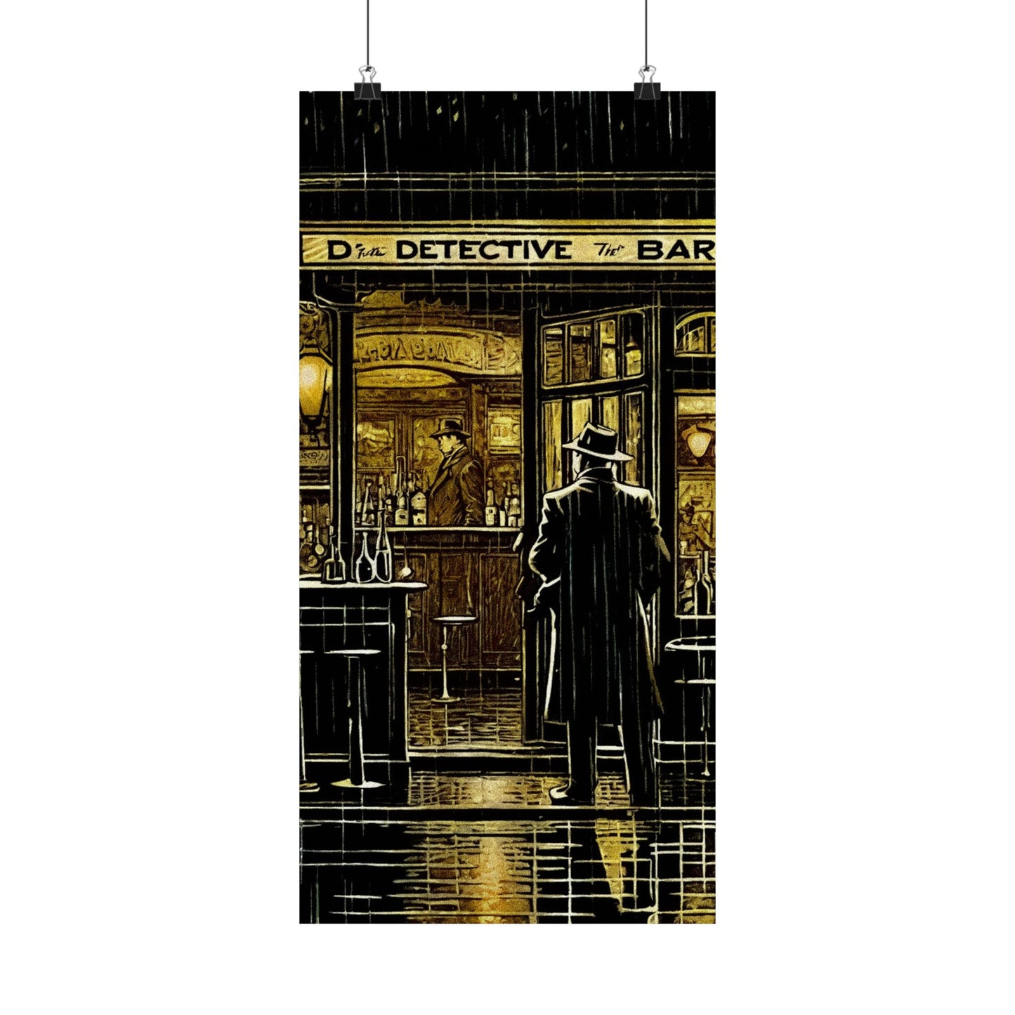"Rainy Night" Matte Vertical Posters