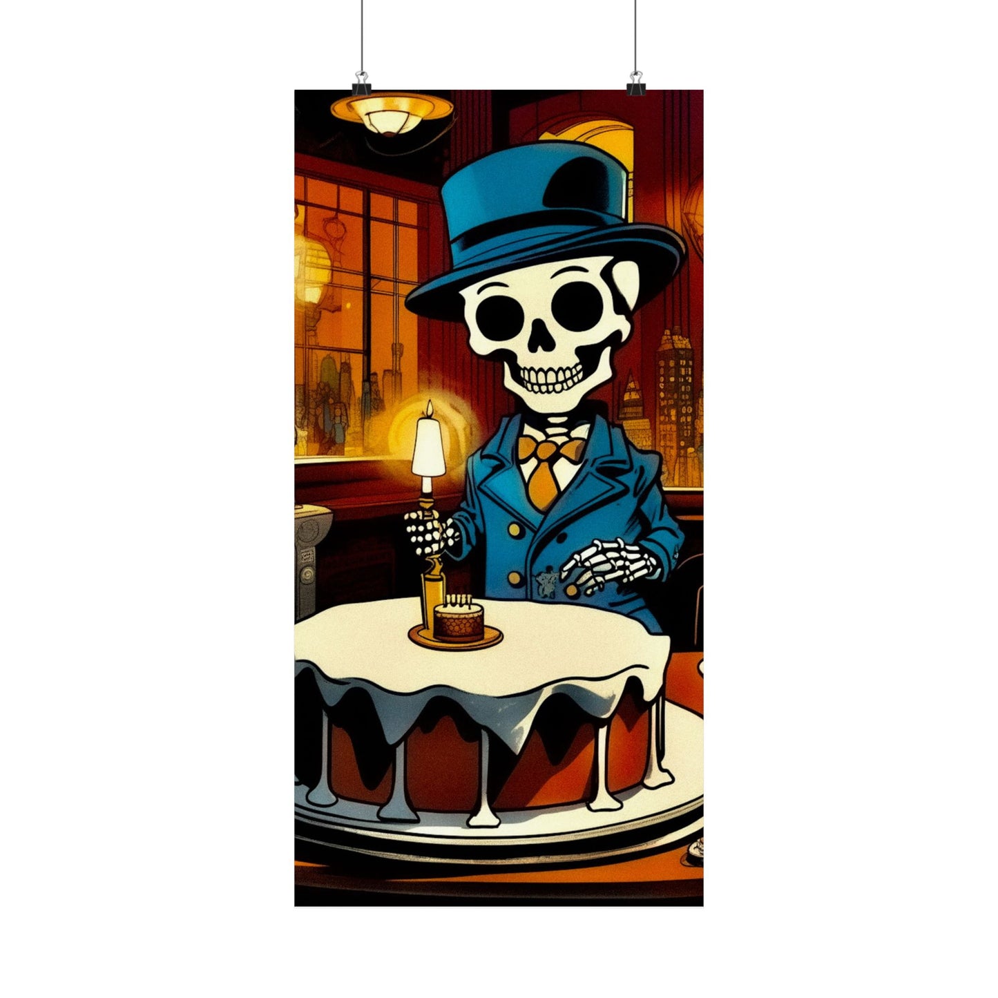 "Bonez's Birthday Bash" Matte Vertical Poster