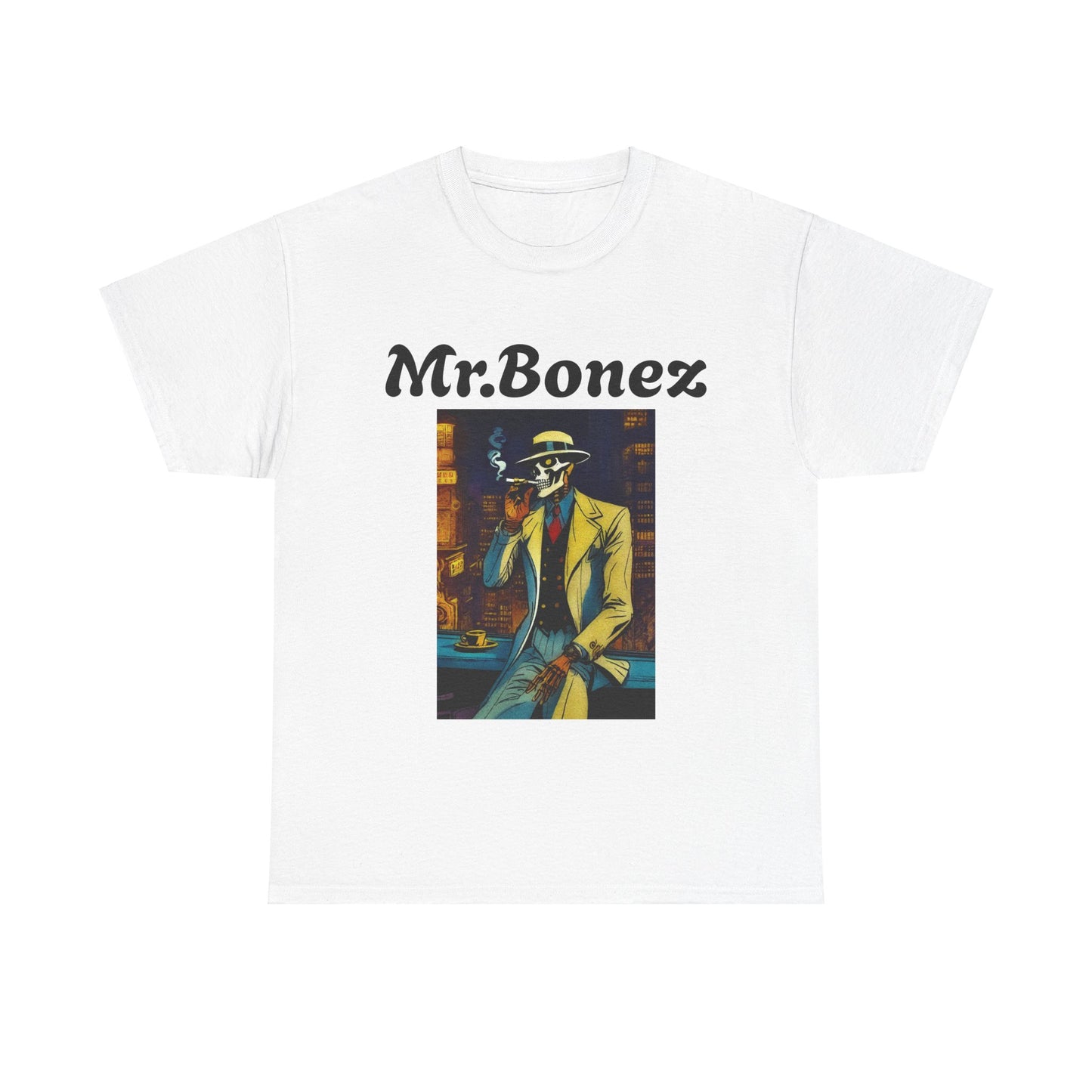 "Mr.Bonez X Tormented Detective" Unisex Heavy Cotton Tee