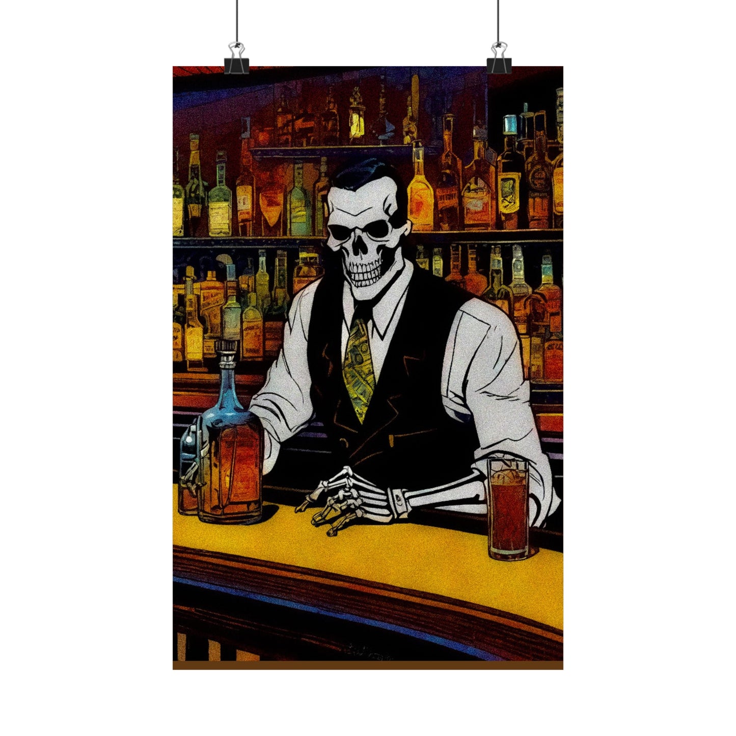 "Bartender Bonez" Matte Vertical Posters