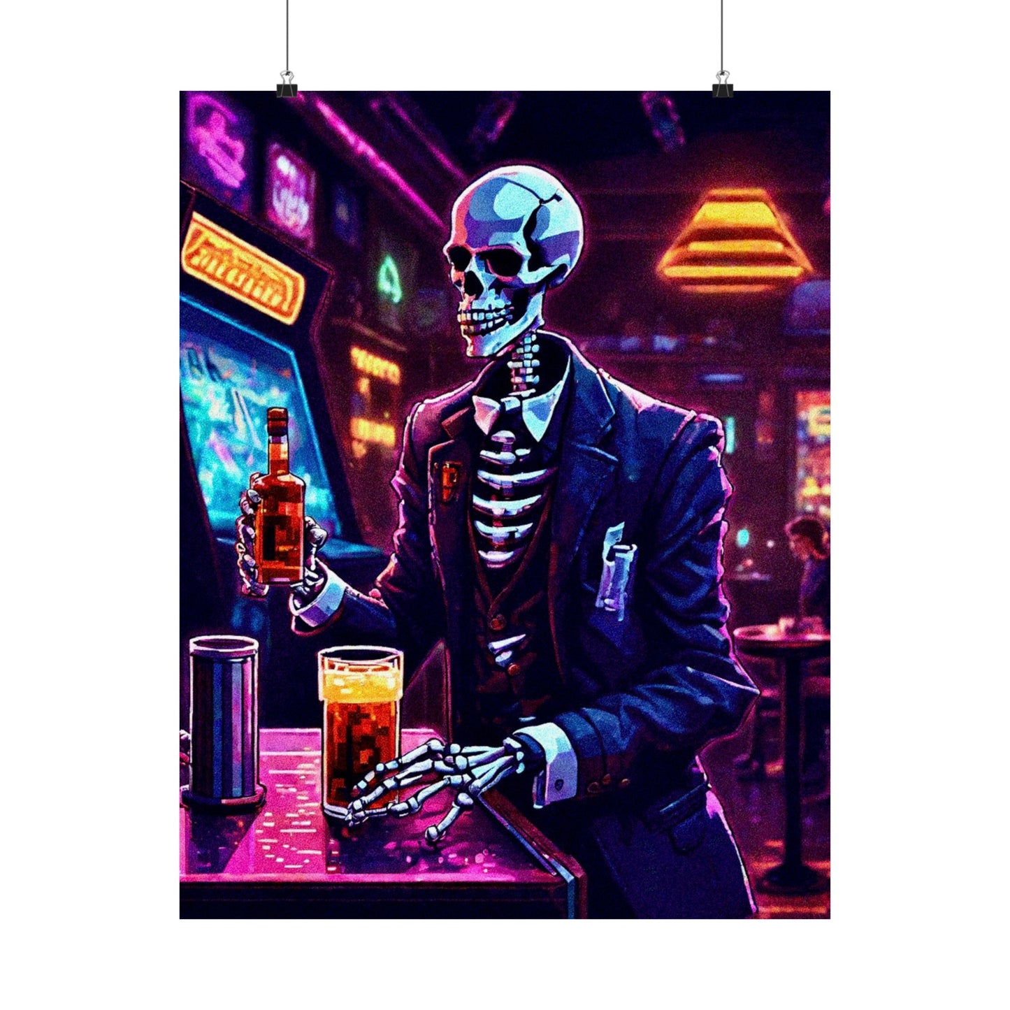 Booze, Bonez, and arcades Posters