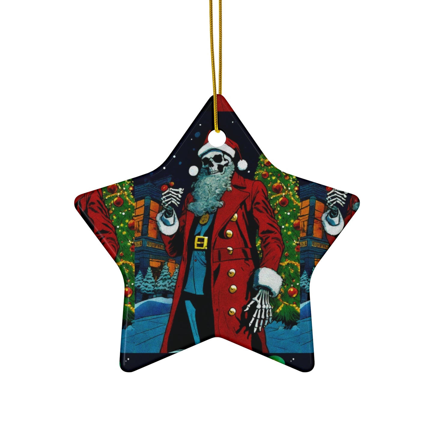 "Merry Christmas Mr.Bonez !" Ceramic Ornament