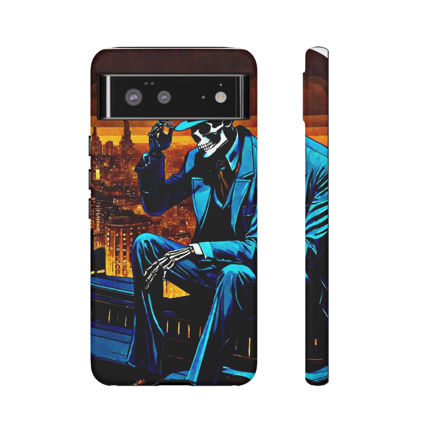 "Night On the Ton" Urban Skeleton Tough Case Stylish Phone Protection for Trendsetters