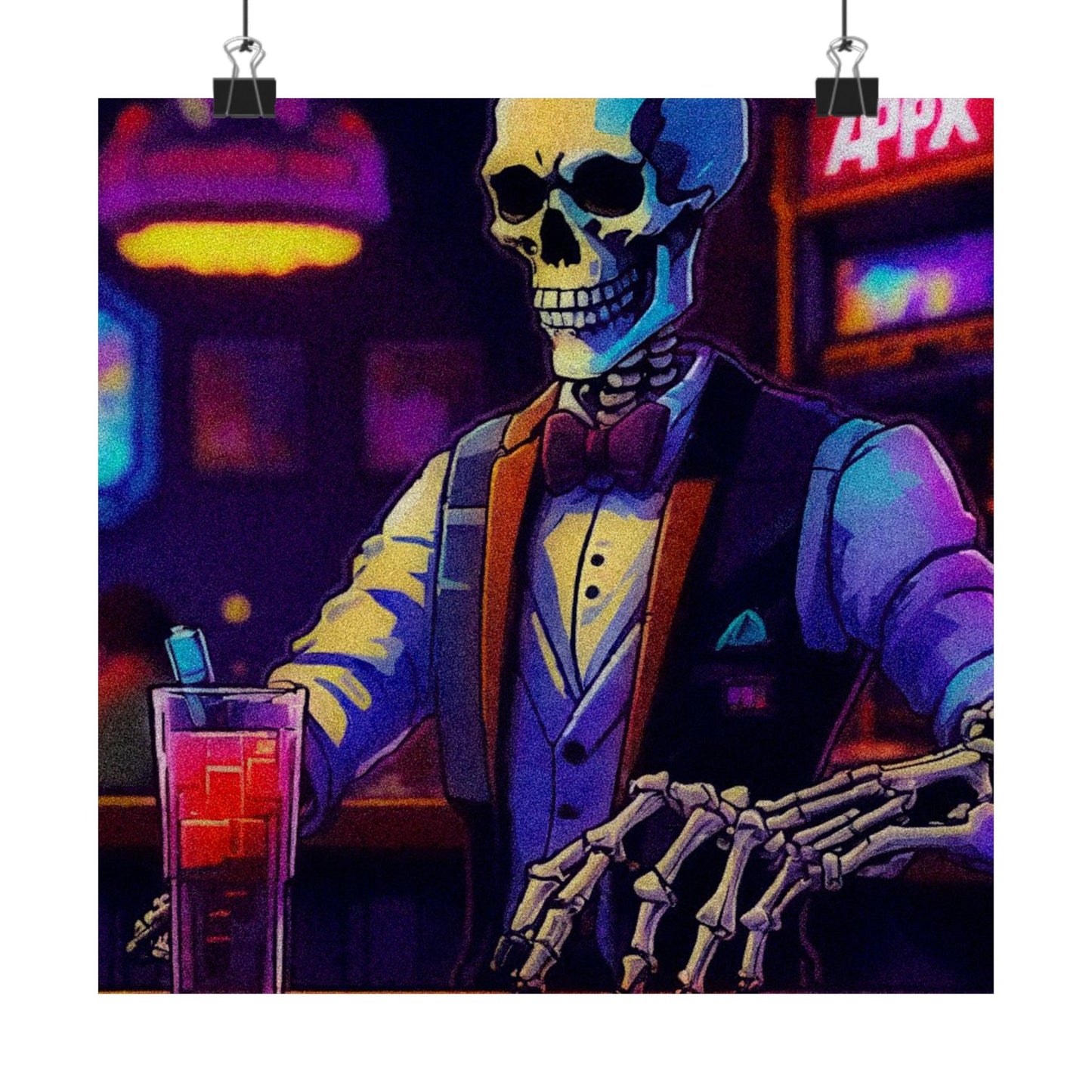 "Bonez behind the Bar" Poster