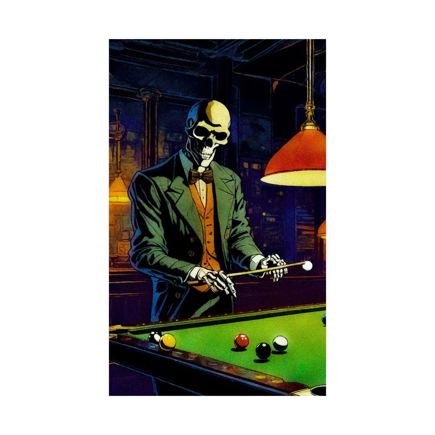 "Mr.Bonez's Jazz Bar (pool)" Matte Vertical Posters