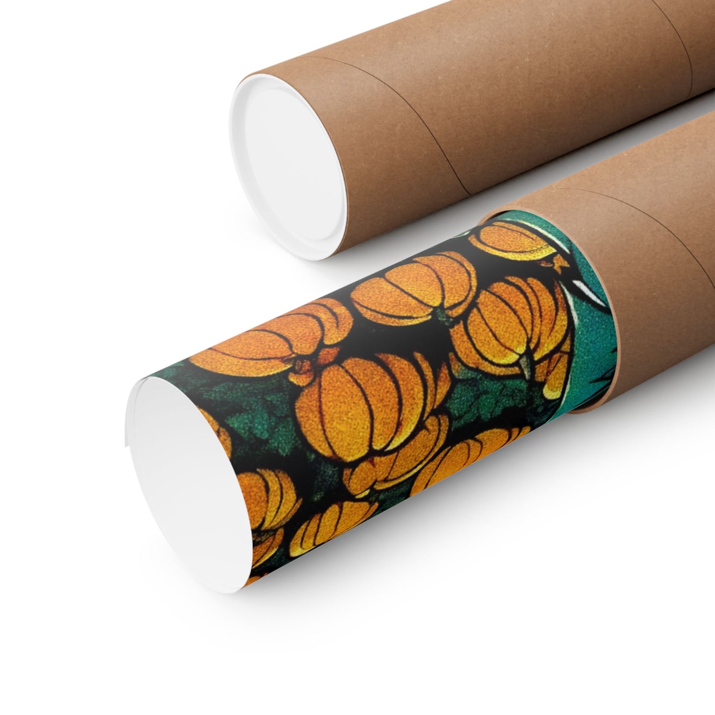 "Tormented Stroll through the pumpkin patch" Matte Vertical Posters