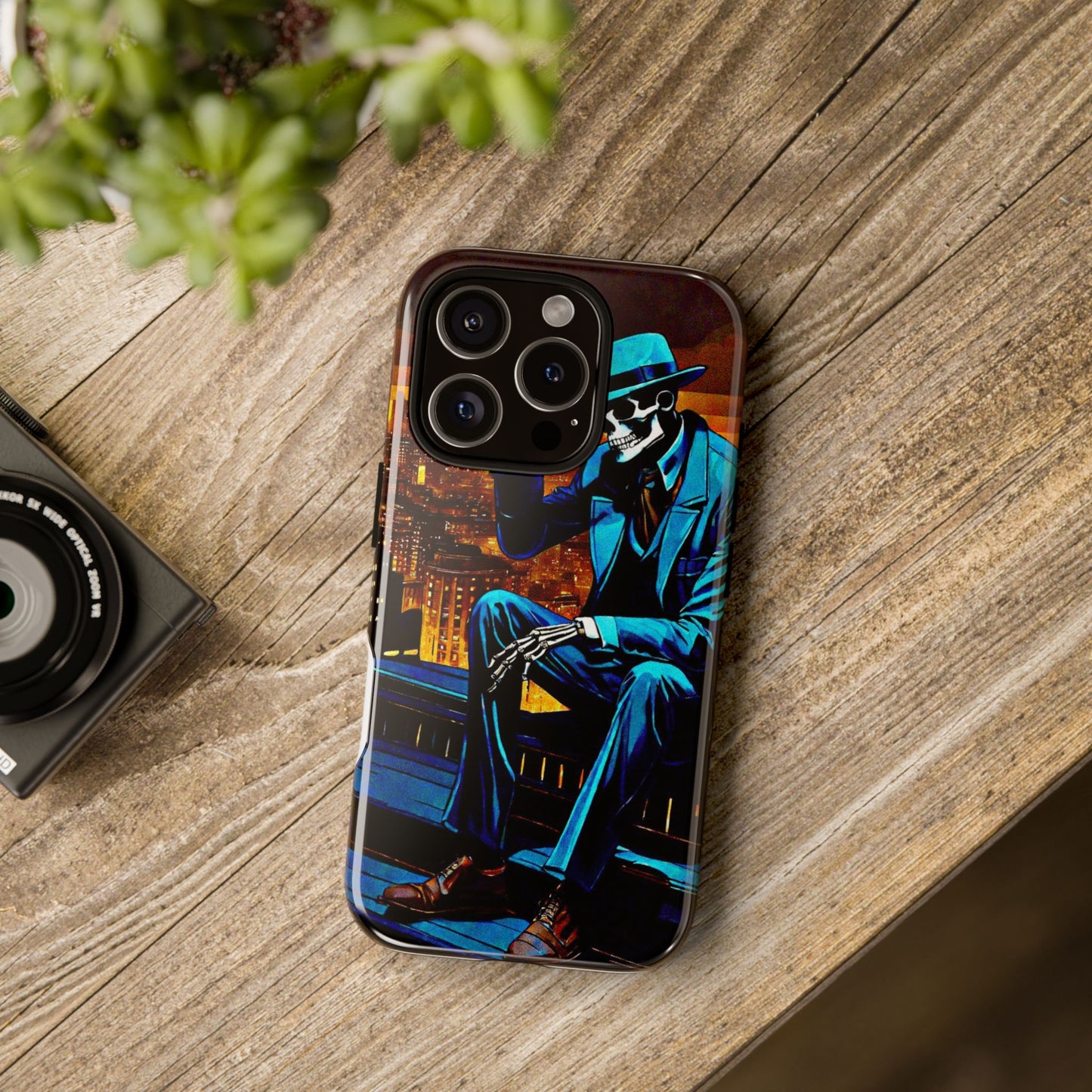 "Night On the Ton" Urban Skeleton Tough Case Stylish Phone Protection for Trendsetters