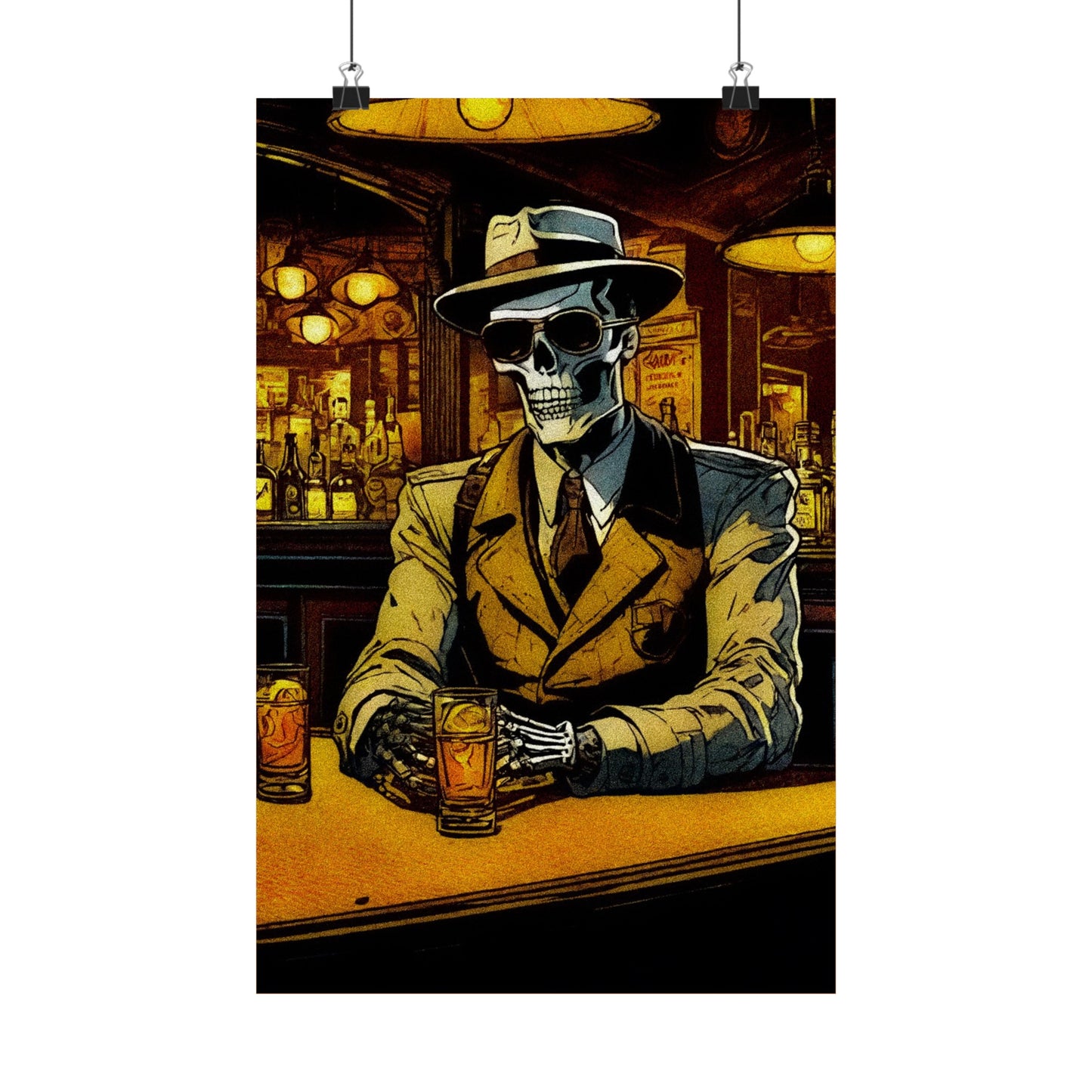 "Old Fashioned Bonez" Matte Vertical Posters