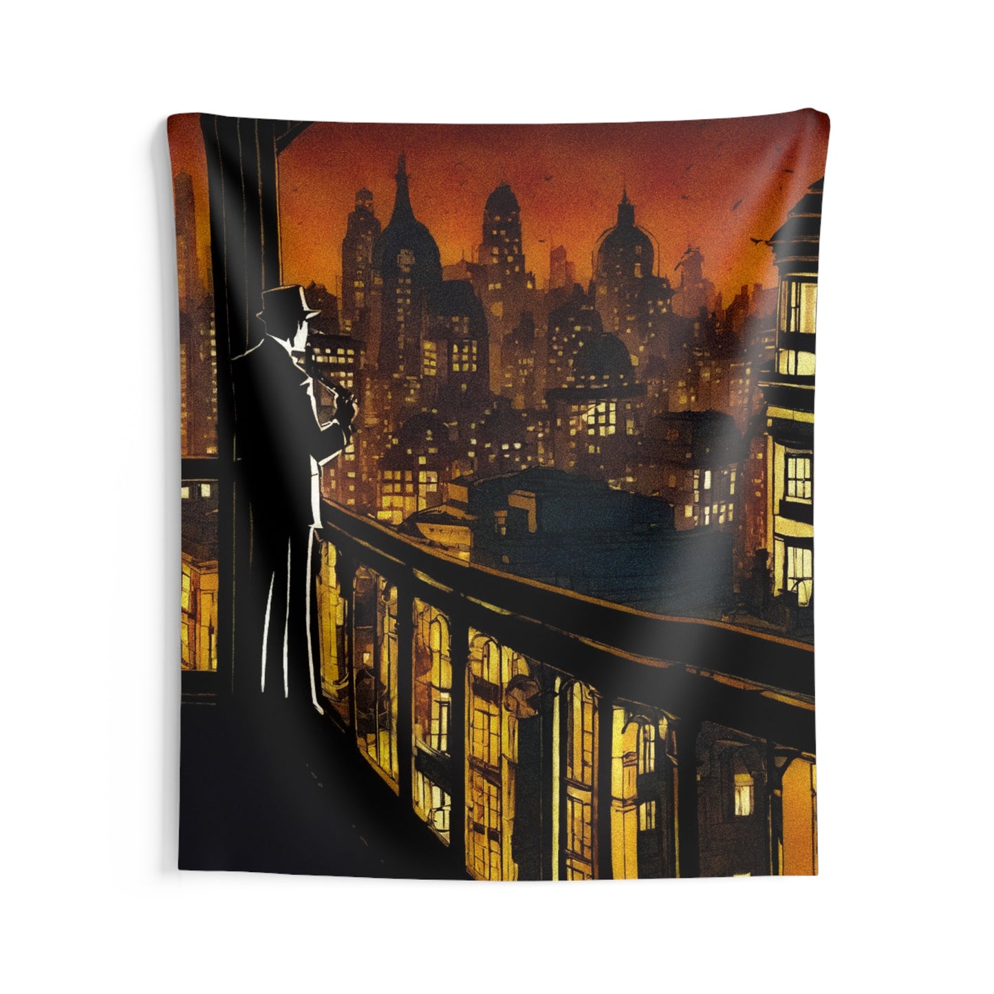 "Welcome To Tormented City" Indoor Wall Tapestries