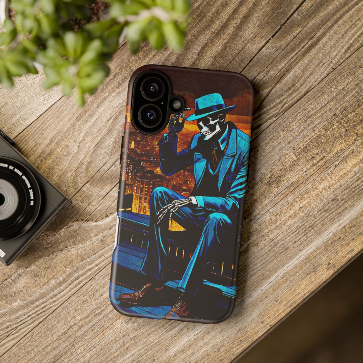 "Night On the Ton" Urban Skeleton Tough Case Stylish Phone Protection for Trendsetters