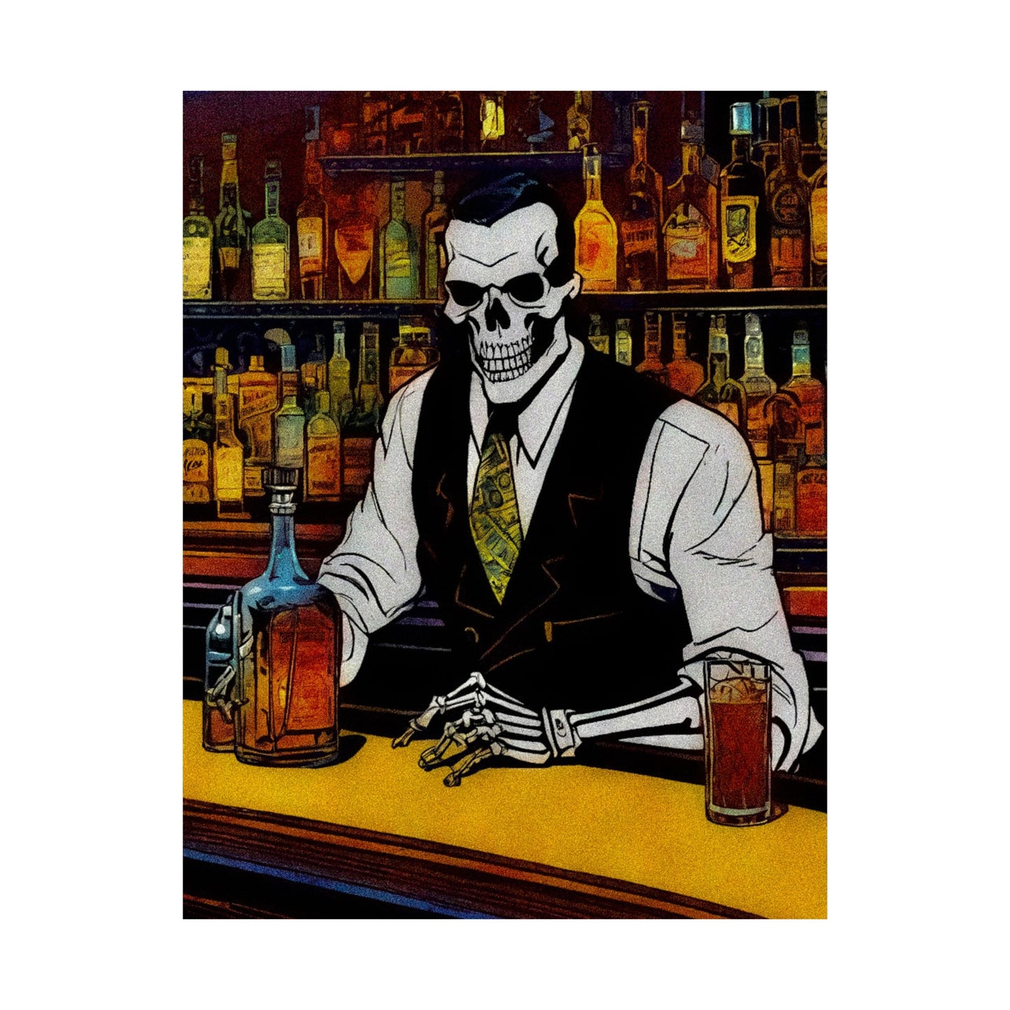 "Bartender Bonez" Matte Vertical Posters