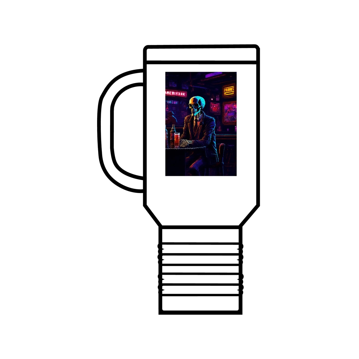 "Closing Hours" (Arcade) Insulated Travel Mug, 40oz