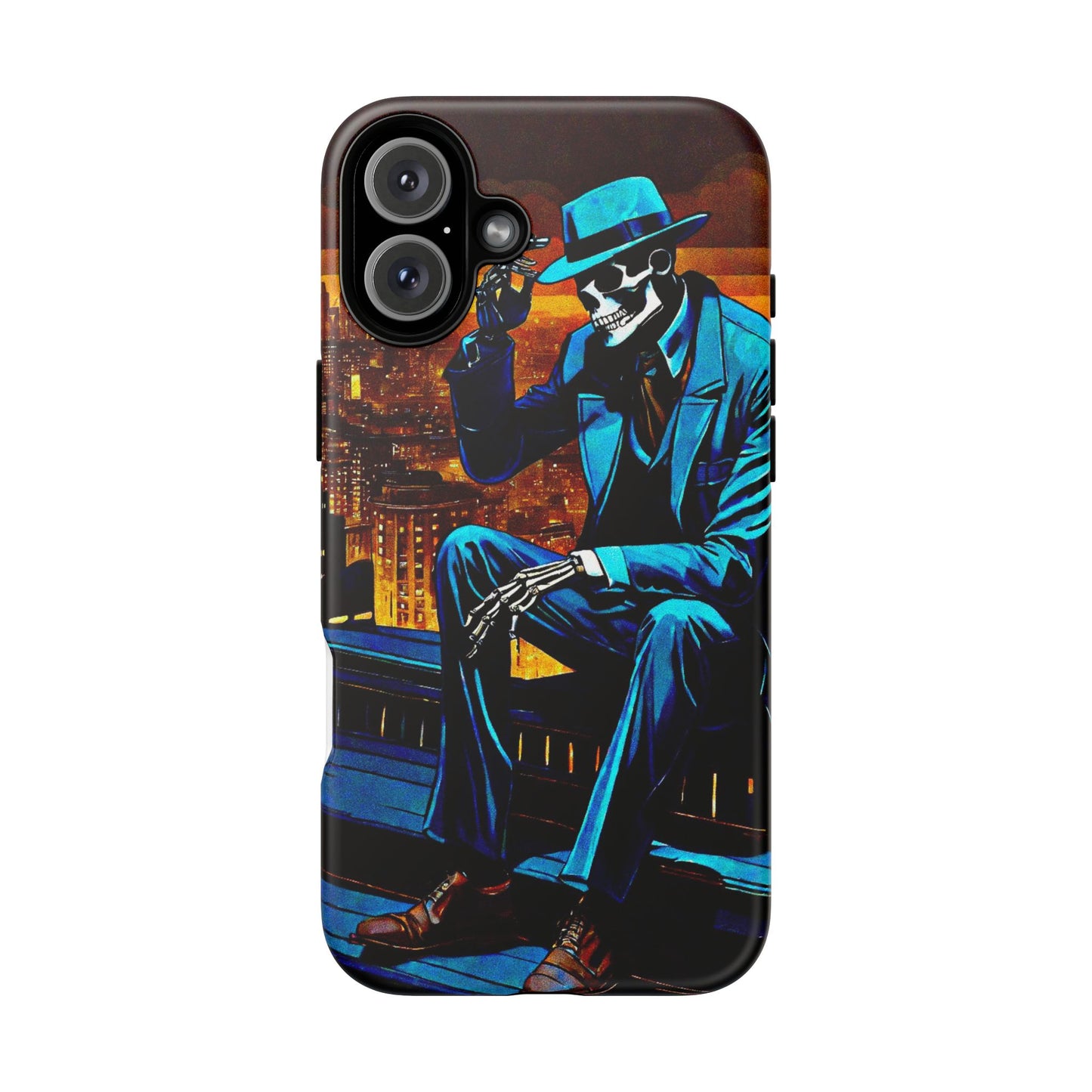 "Night On the Ton" Urban Skeleton Tough Case Stylish Phone Protection for Trendsetters