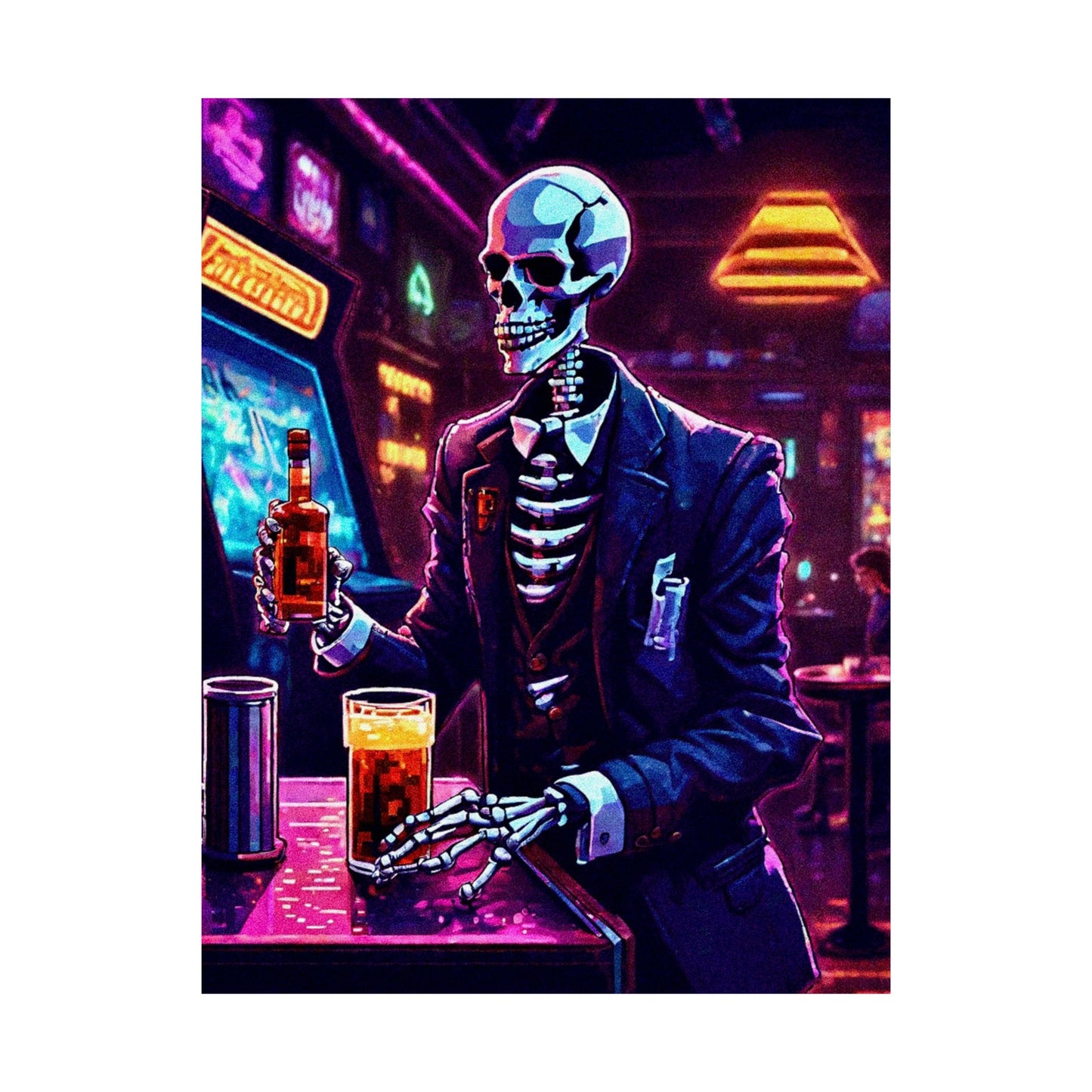 Booze, Bonez, and arcades Posters