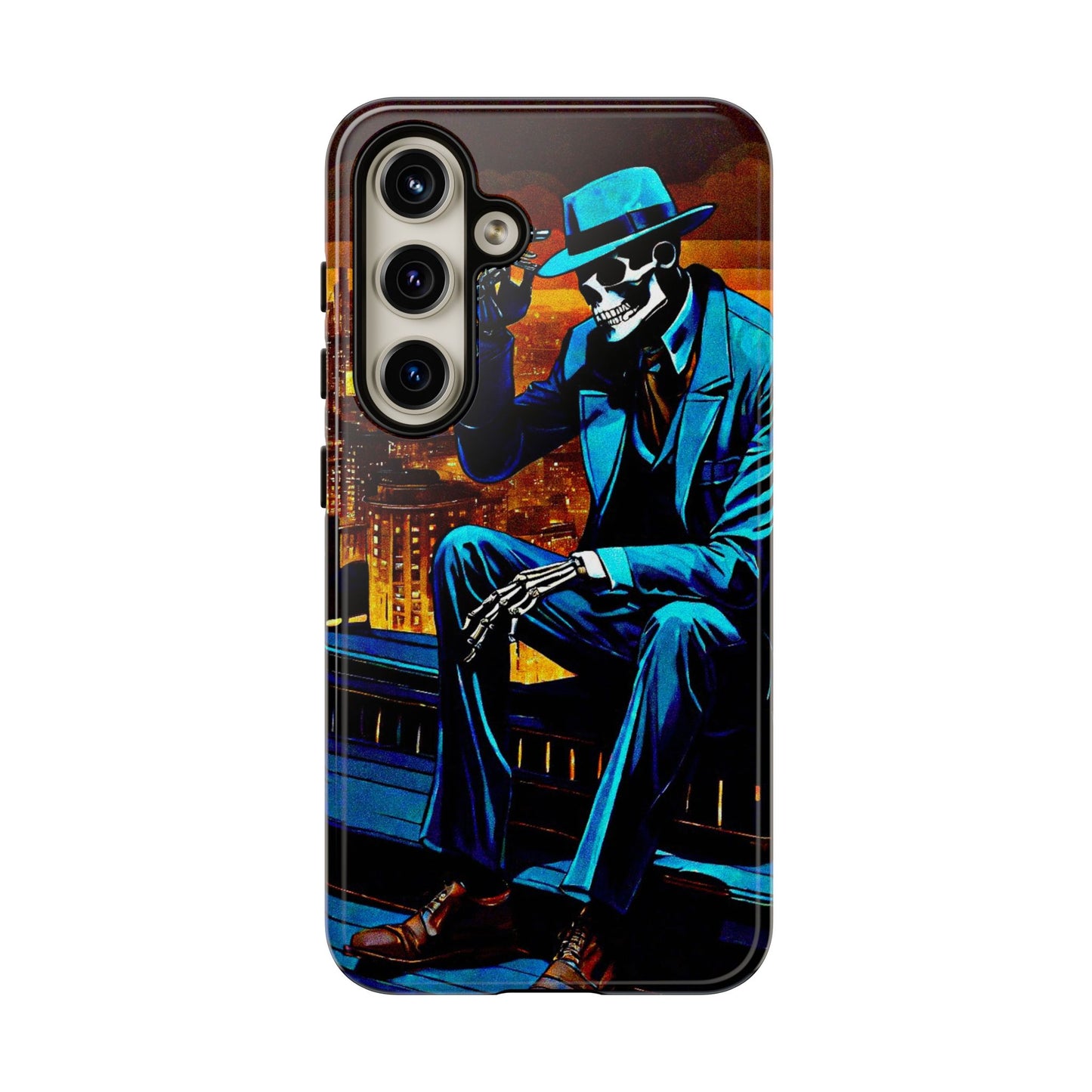 "Night On the Ton" Urban Skeleton Tough Case Stylish Phone Protection for Trendsetters