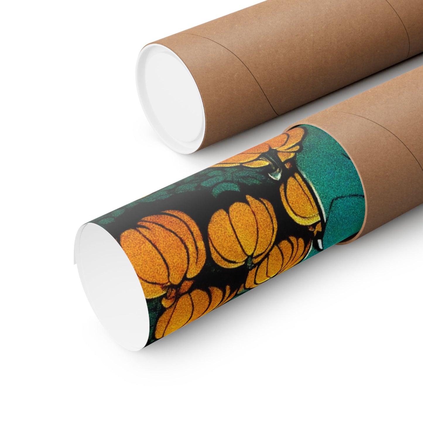 "Tormented Stroll through the pumpkin patch" Matte Vertical Posters