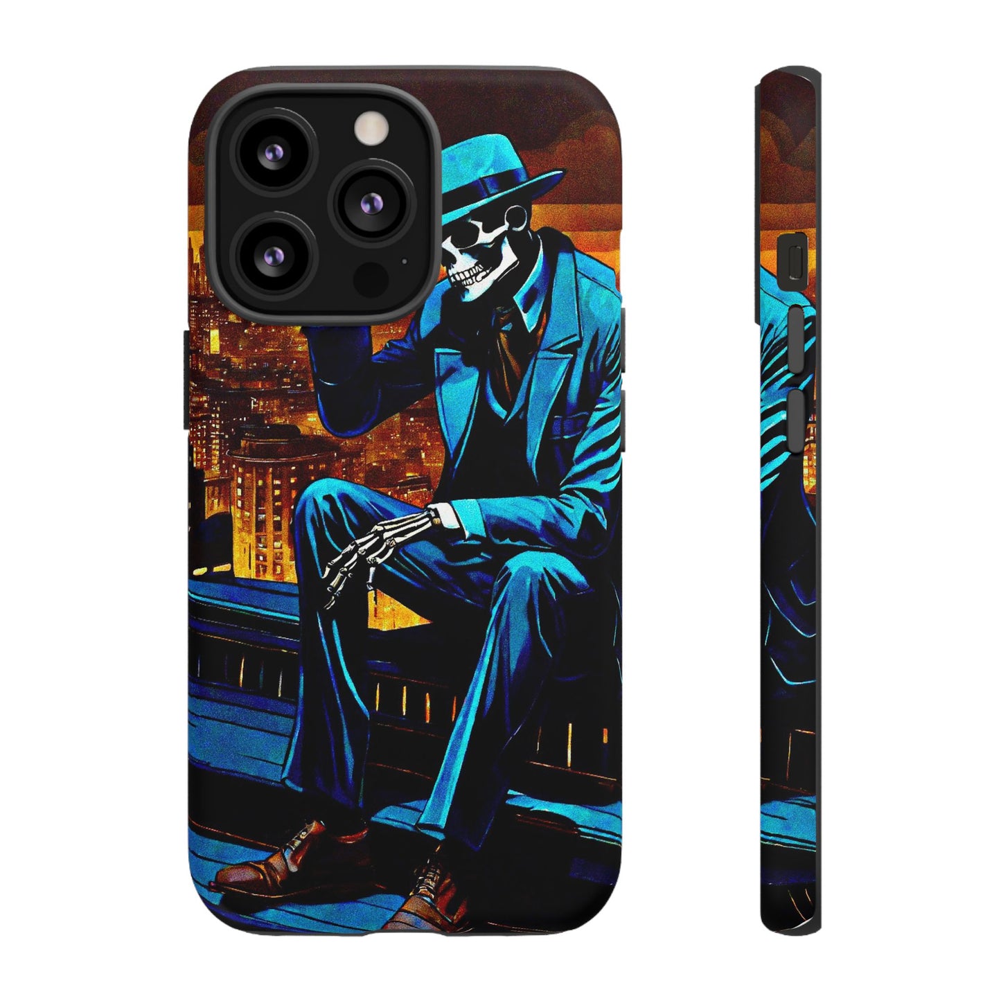 "Night On the Ton" Urban Skeleton Tough Case Stylish Phone Protection for Trendsetters