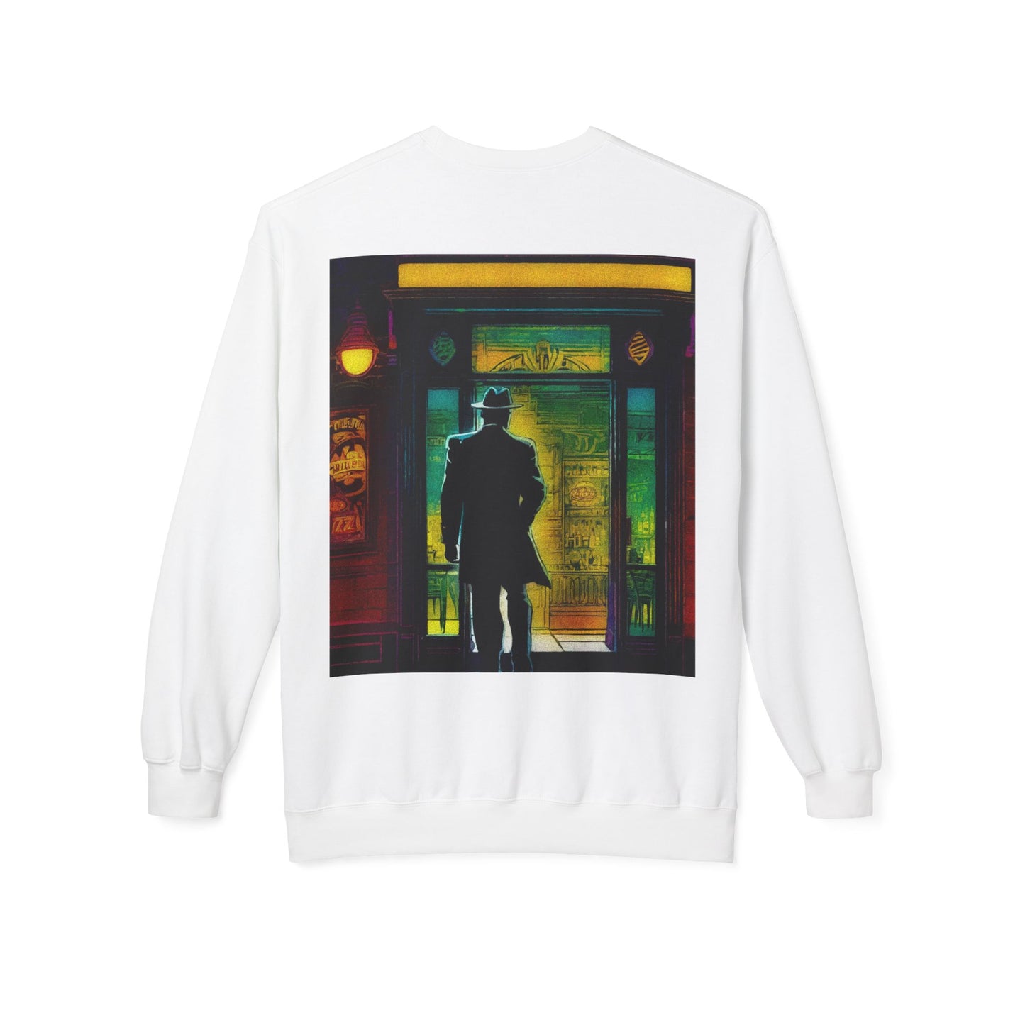 "Monday Nights" Vintage Jazz Bar Crewneck Sweatshirt - Unisex Midweight Fleece