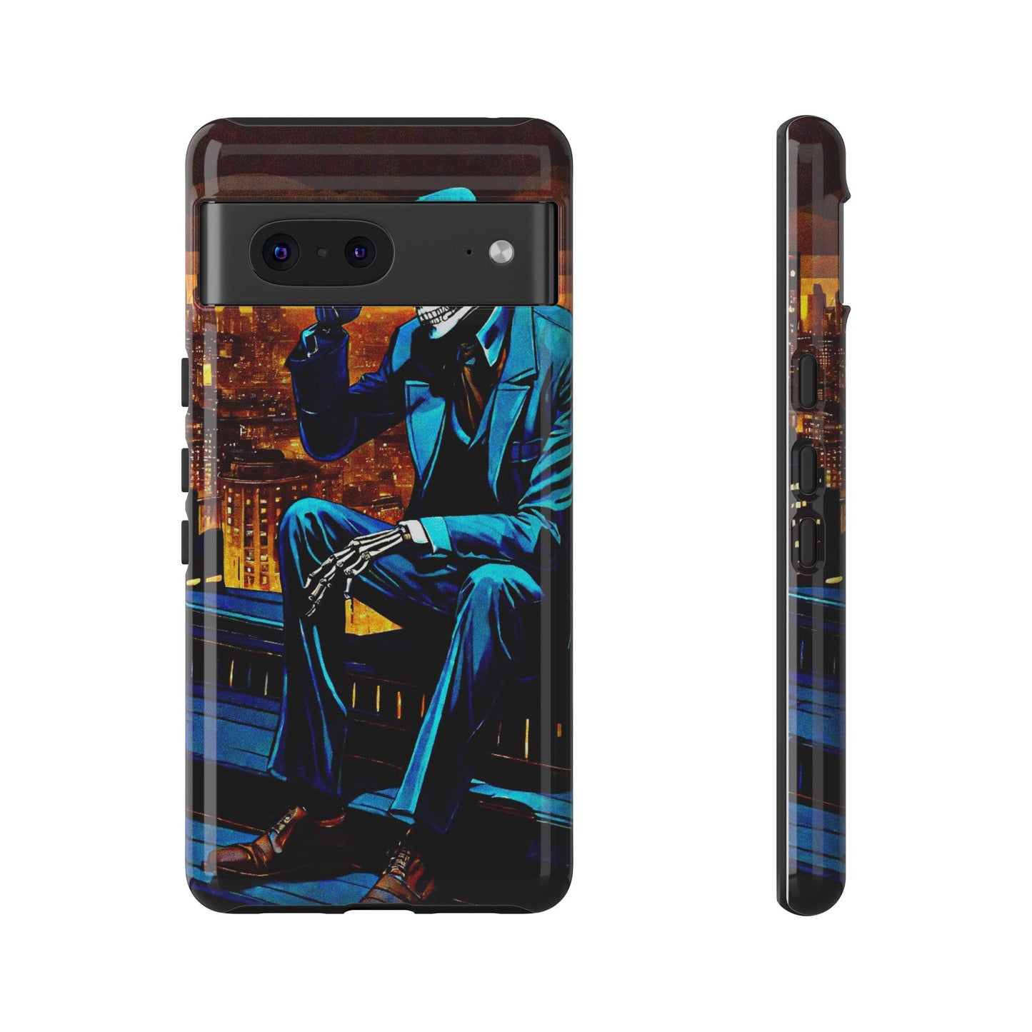 "Night On the Ton" Urban Skeleton Tough Case Stylish Phone Protection for Trendsetters