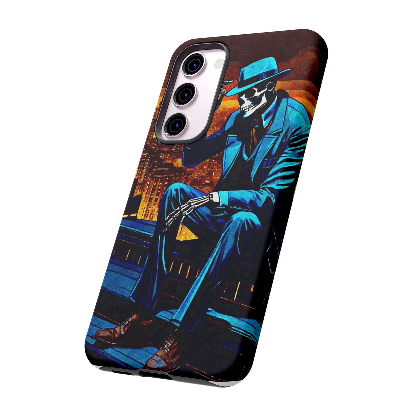 "Night On the Ton" Urban Skeleton Tough Case Stylish Phone Protection for Trendsetters