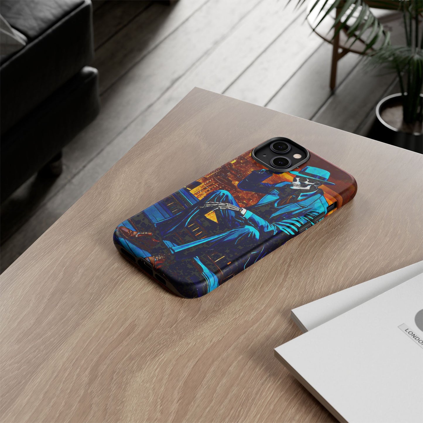 "Night On the Ton" Urban Skeleton Tough Case Stylish Phone Protection for Trendsetters