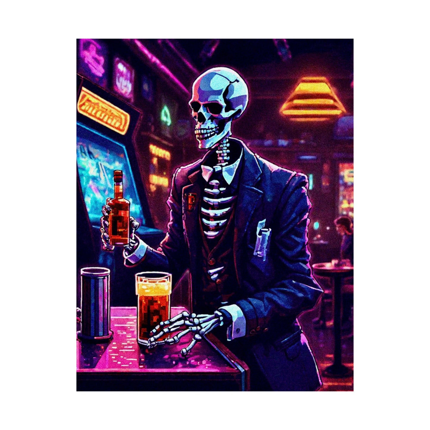 Booze, Bonez, and arcades Posters