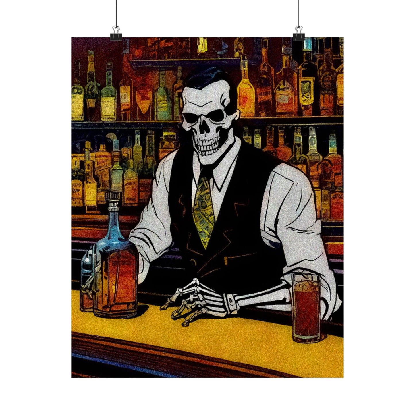 "Bartender Bonez" Matte Vertical Posters